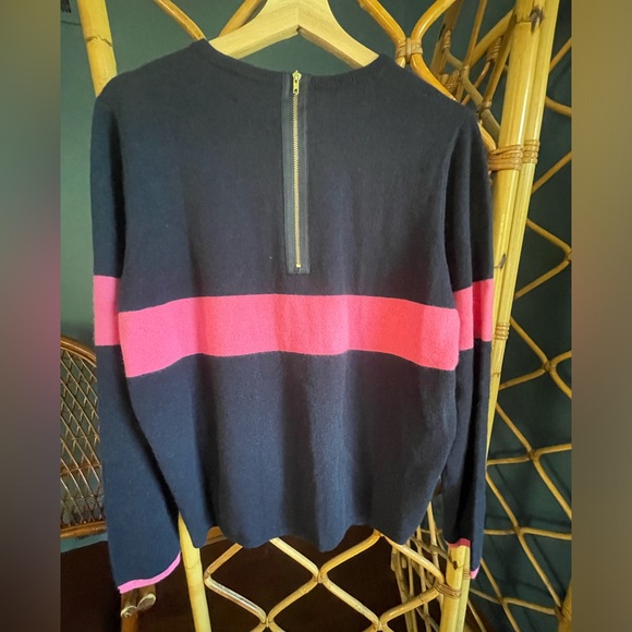 Navy and Pink Frances Valentine Sweater NWT Size XL - Picture 8 of 8